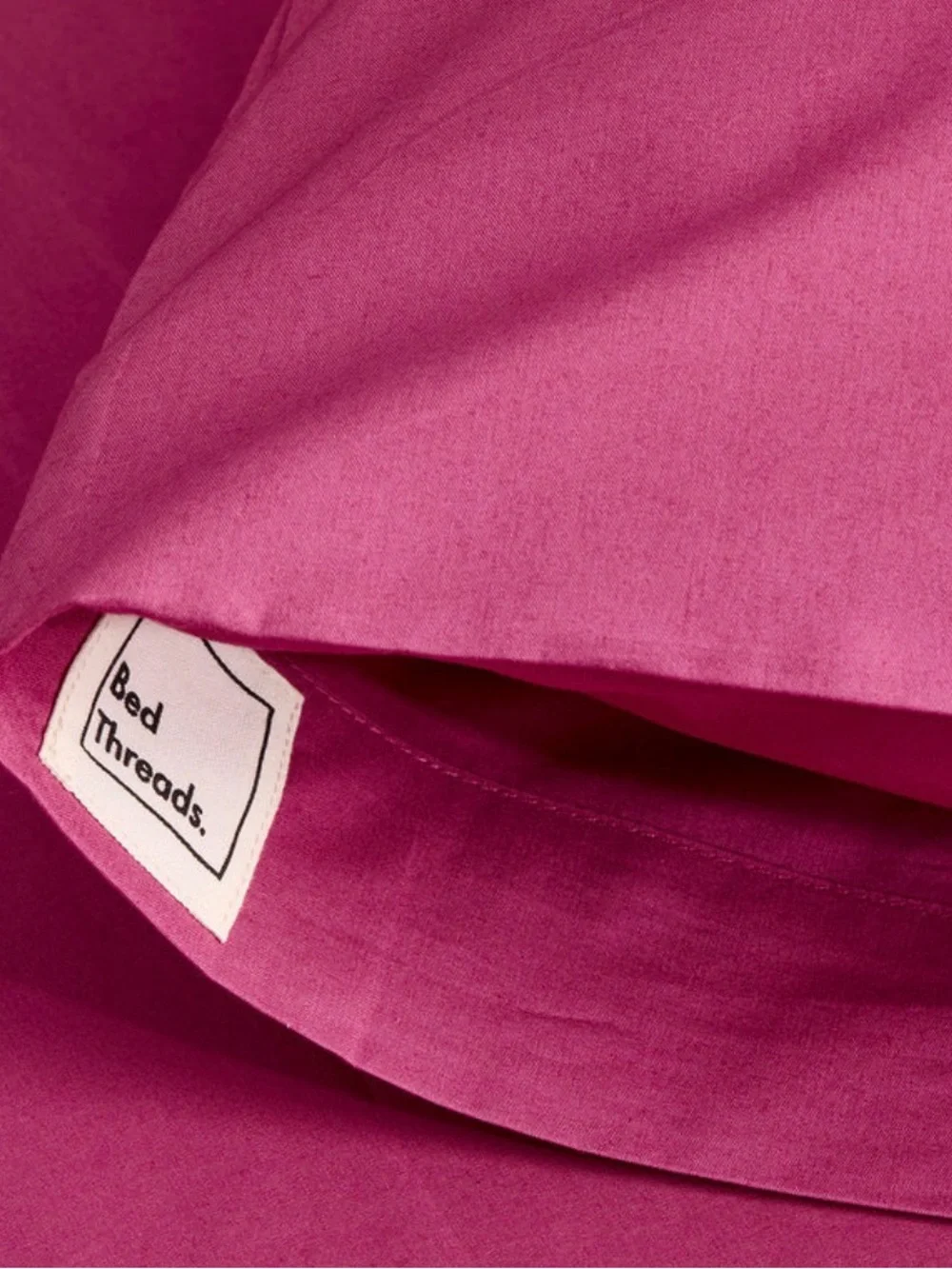 Bed Threads 100% Organic Cotton Percale Pillowcases - Standard in Berry